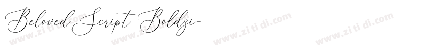 BelovedScript Boldzi字体转换